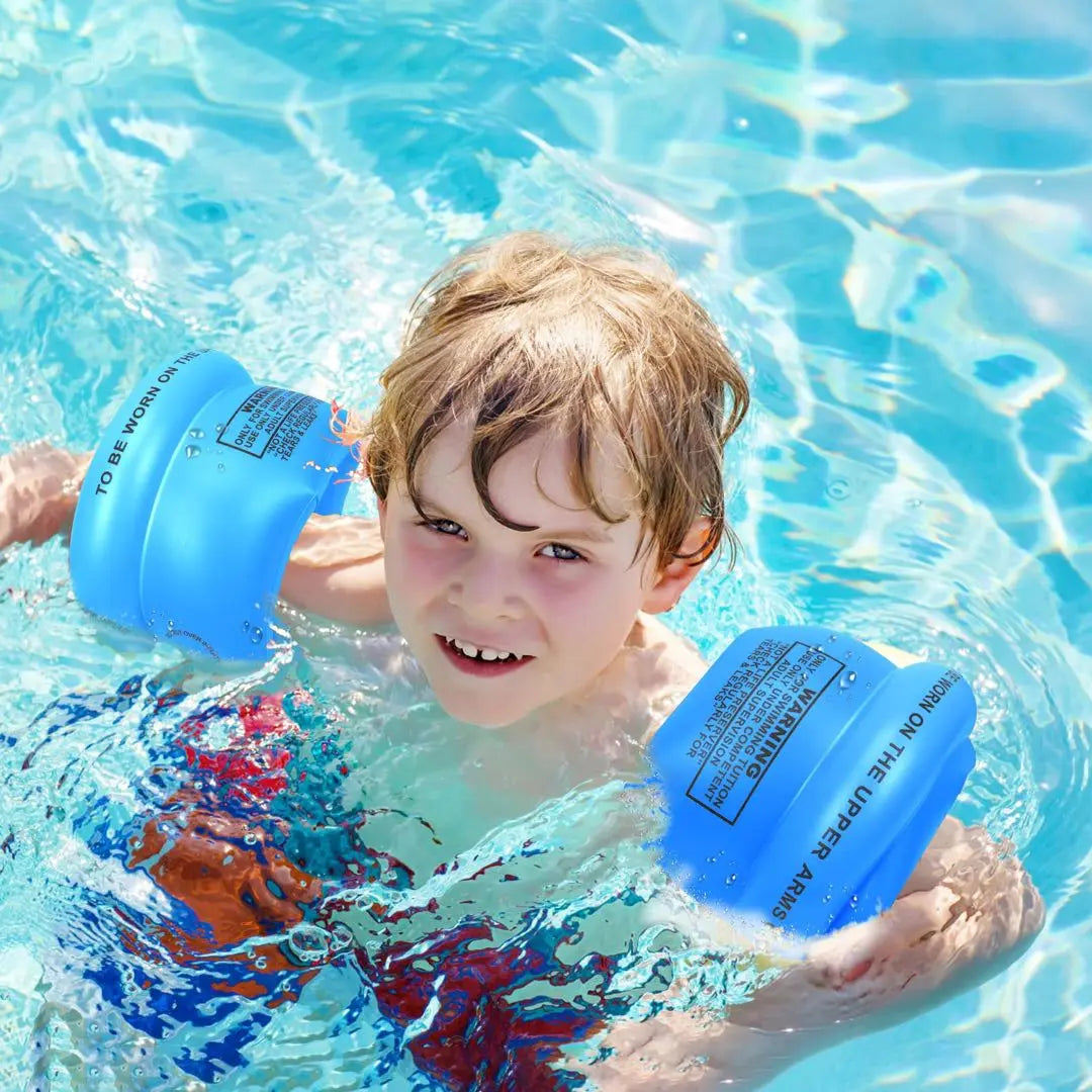 ⭐️Anillo de brazo para adultos y niños, flotador inflable, brazalete para piscina