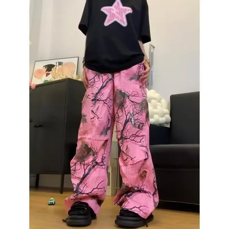 Women's Wide Pants M Dance Dancer Bottoms Lesson Pink | レディース　ワイドパンツ　M　ダンス　ダンサー　ボトムス　レッスン着　ピンク