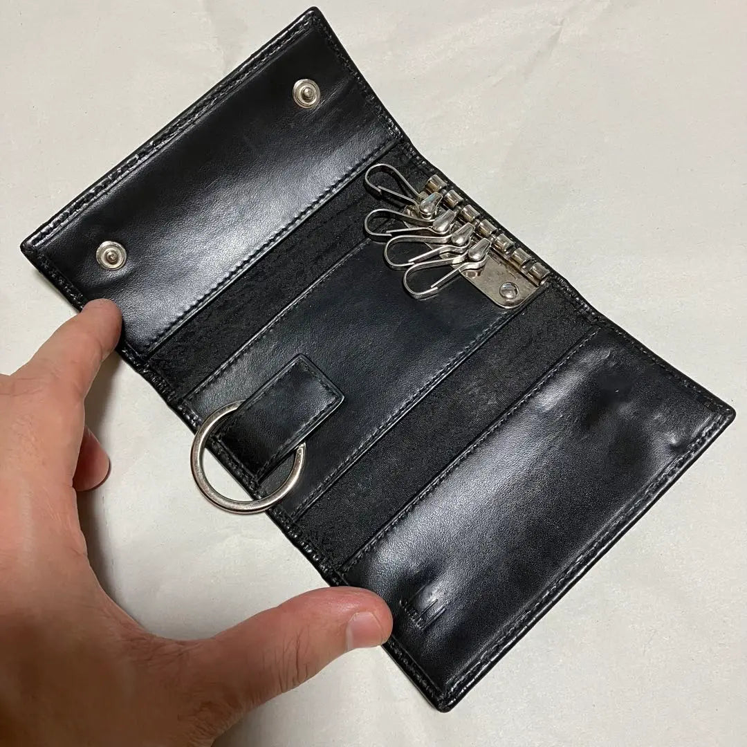 18 [dunhill] Estuche de cuero para llaves