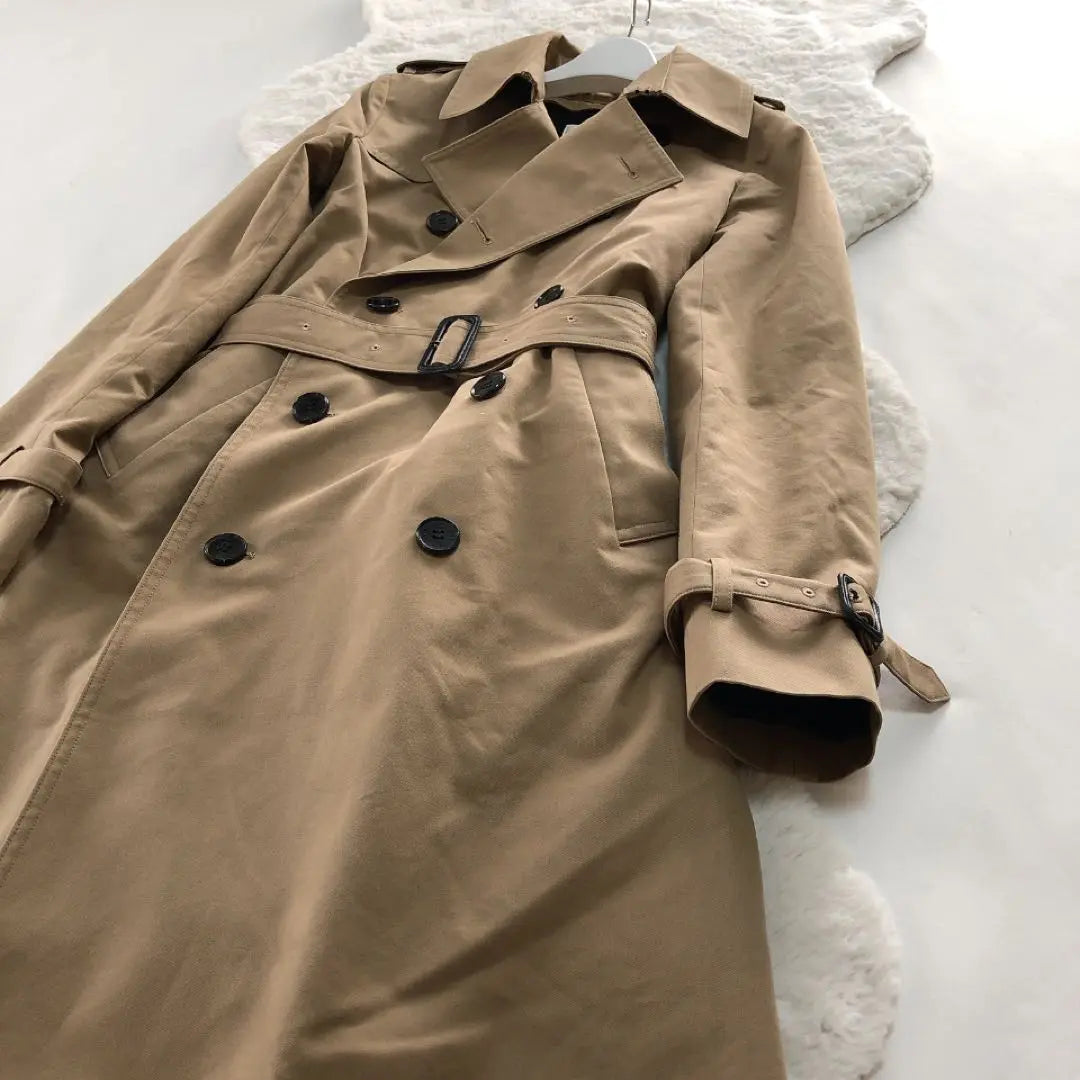 HYKE*Hik Liner Long Trench Coat 2way Honey Beige 2