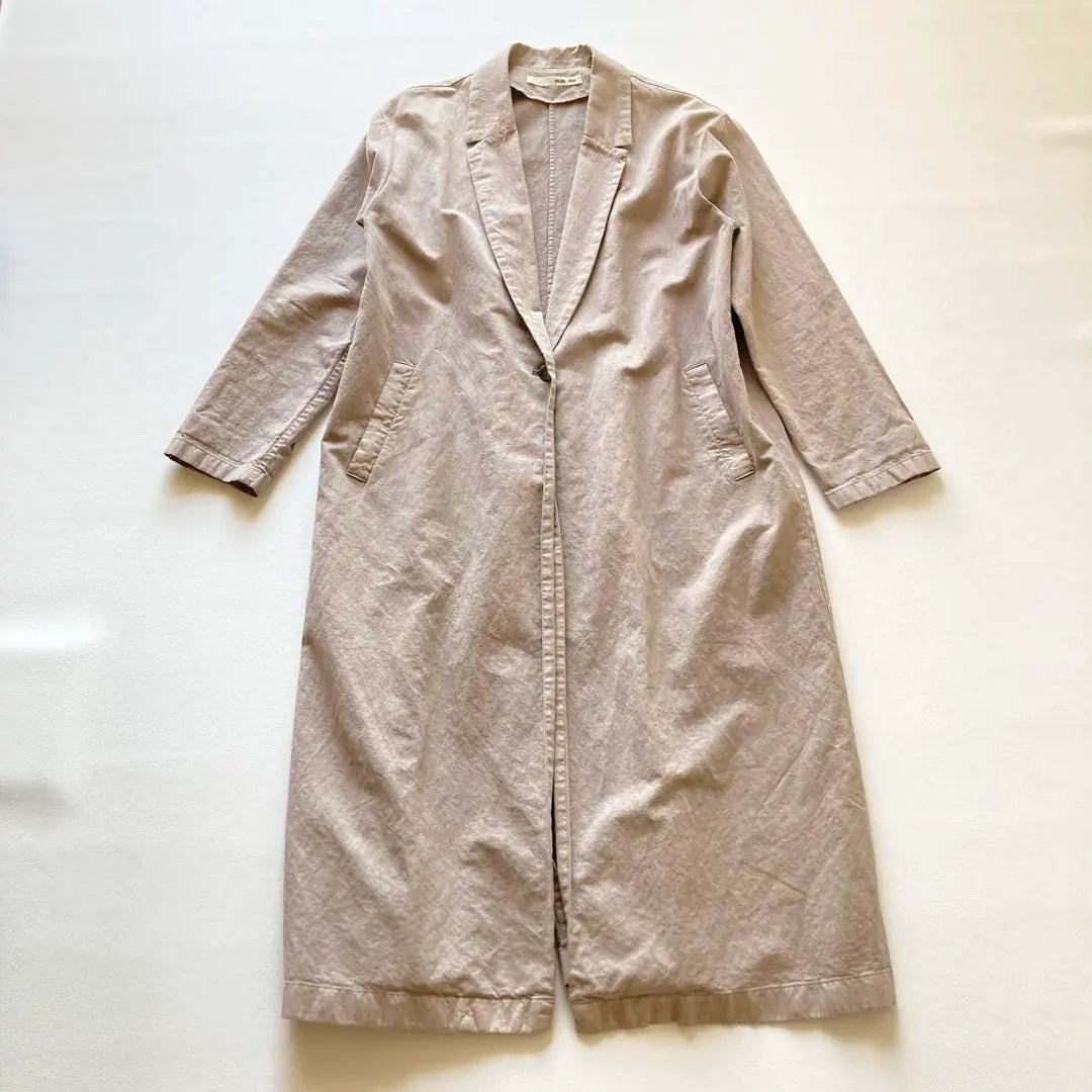 Regular price: 39,600 yen evam eva's cotton paper long jacket size 2