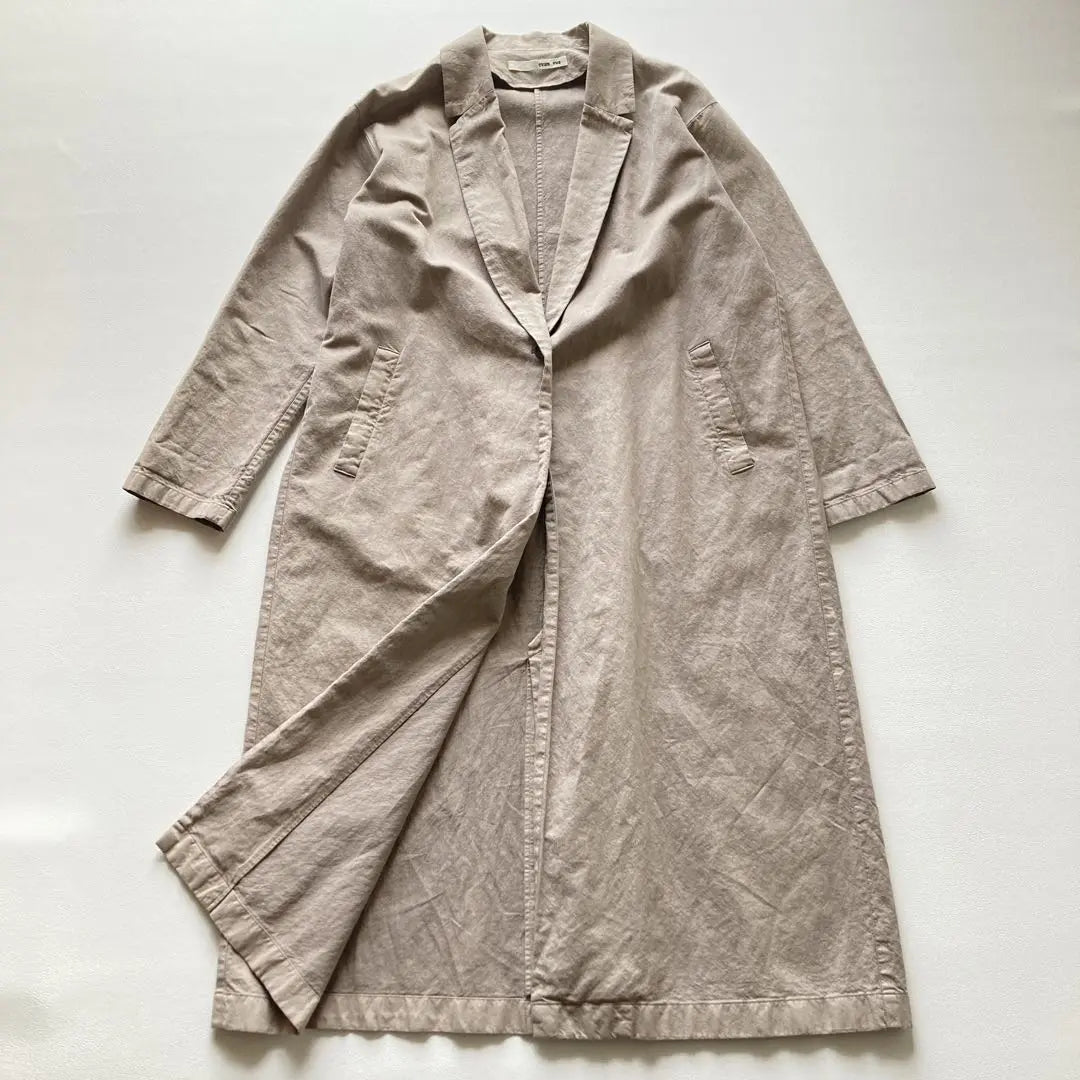 Regular price: 39,600 yen evam eva's cotton paper long jacket size 2