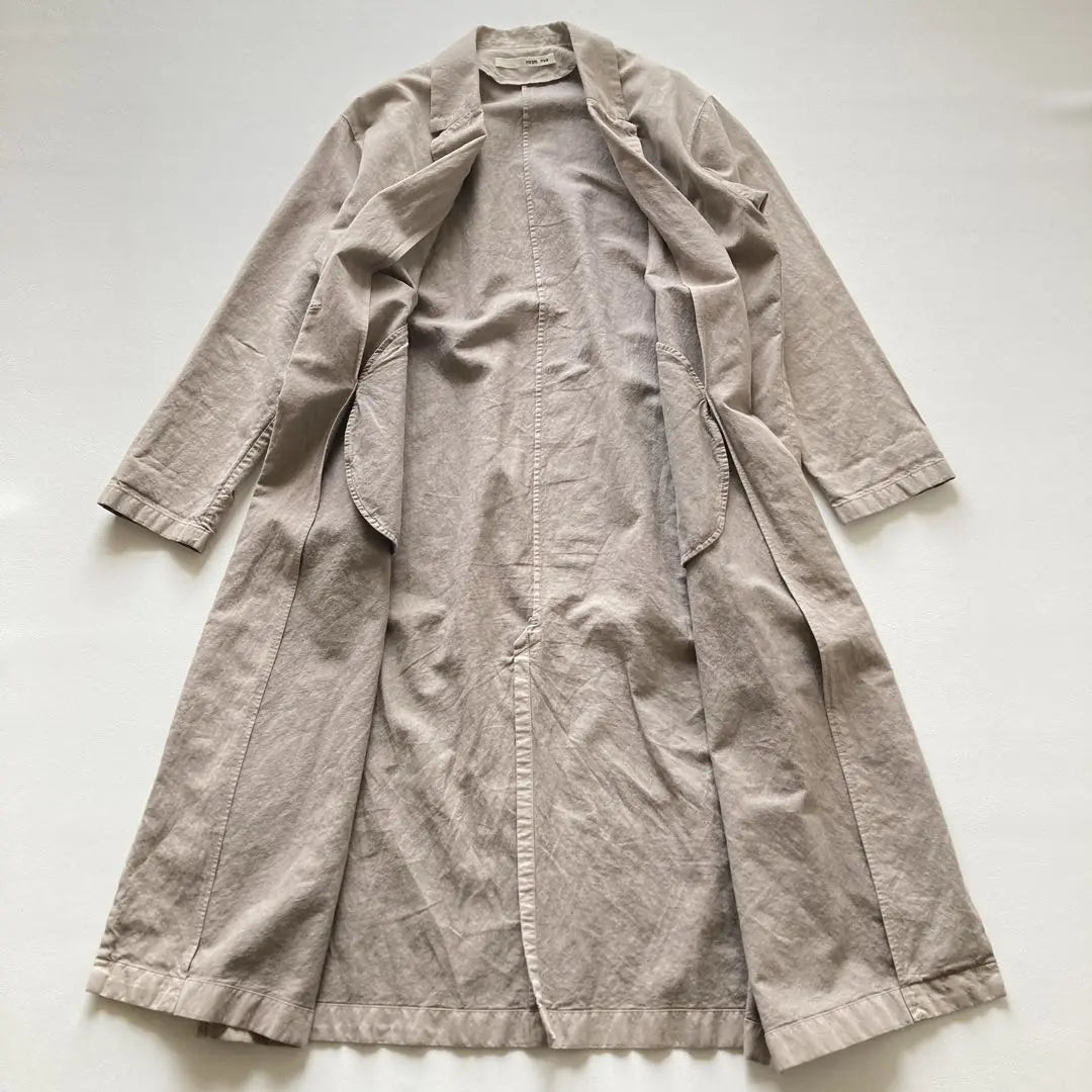 Regular price: 39,600 yen evam eva's cotton paper long jacket size 2