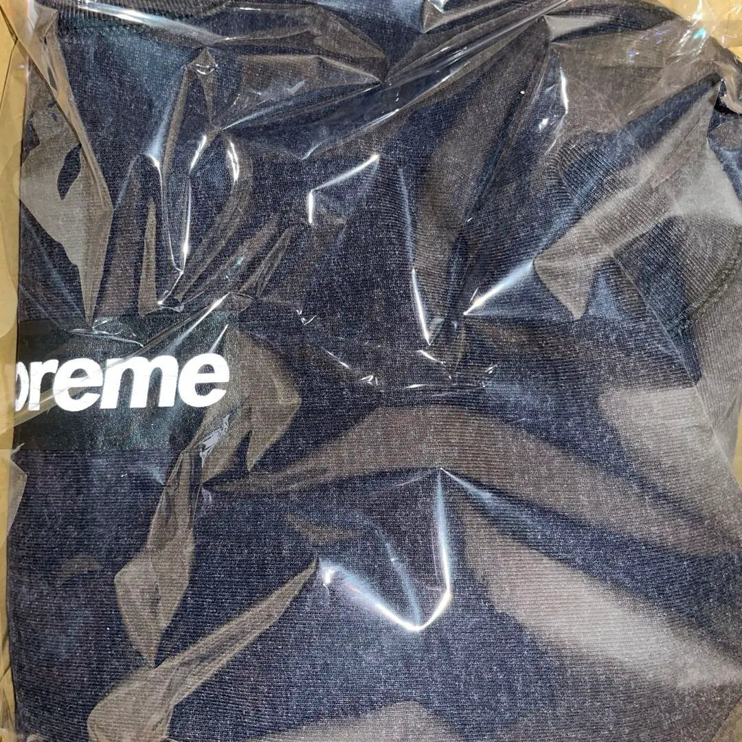 supreme washed box logo crewneck black M