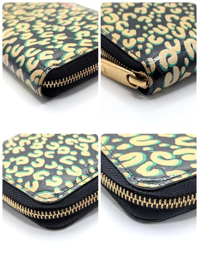 Producto raro! Louis Vuitton Cartera Zippy De Leopardo Azul Amphini | 希少品! ルイヴィトン レオパード ジッピーウォレット ブルーアンフィニ