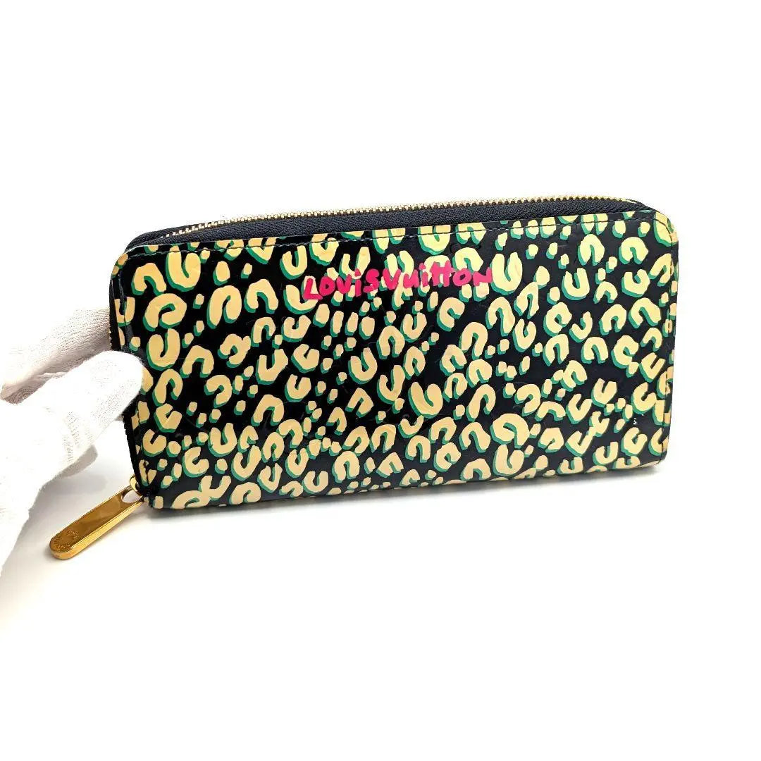 Producto raro! Louis Vuitton Cartera Zippy De Leopardo Azul Amphini | 希少品! ルイヴィトン レオパード ジッピーウォレット ブルーアンフィニ