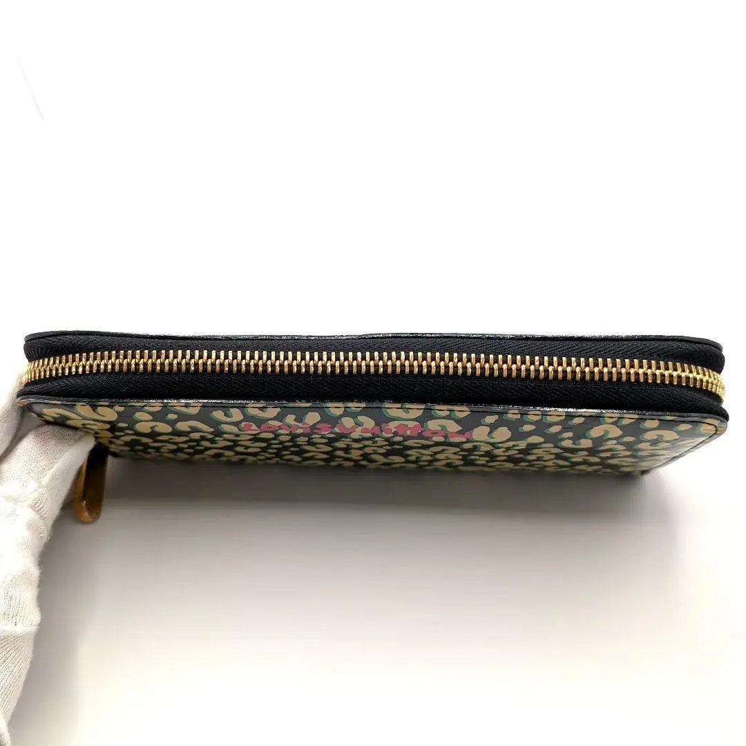 Producto raro! Louis Vuitton Cartera Zippy De Leopardo Azul Amphini | 希少品! ルイヴィトン レオパード ジッピーウォレット ブルーアンフィニ