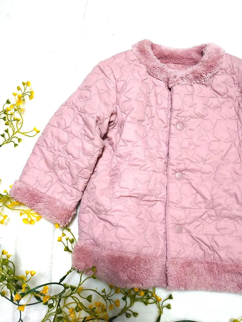 UNIQLOBABY2WAY Chaqueta exterior boa reversible Cazadora 90 Rosa