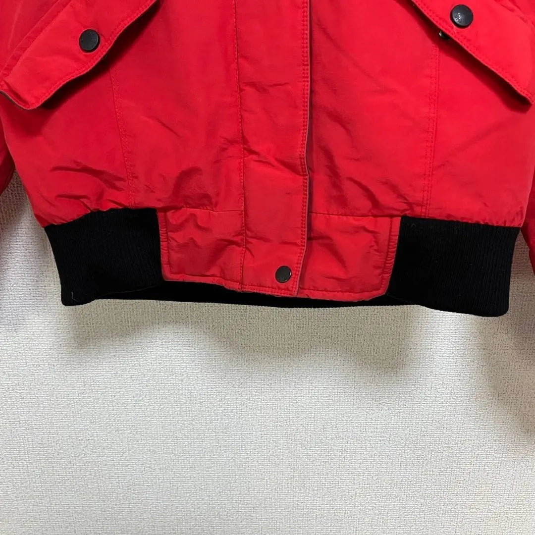 North Face] McMade Bomber Jacket Down Red Hombro Logo Fake Far 2R | ノースフェイス】マクマードボンバージャケット ダウン赤 肩ロゴフェイクファー２R