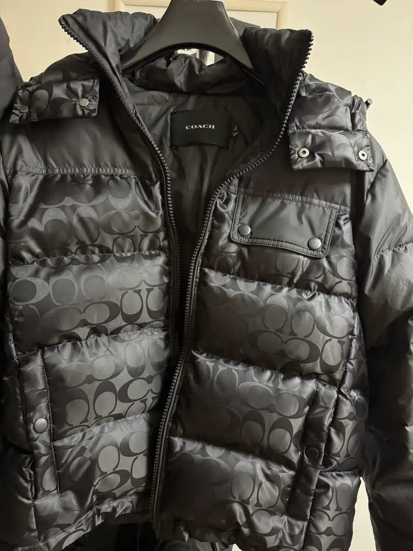 Coach Black Down Jacket S