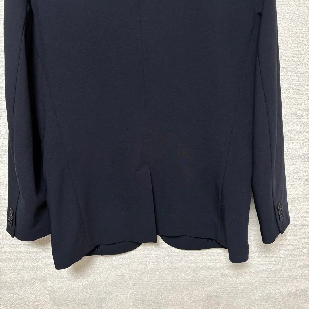 [Hermosos productos] Chaqueta impresionante UNIQLO de manga corta con largo de lana azul marino S