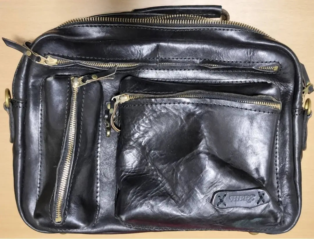 Hertz leather bag