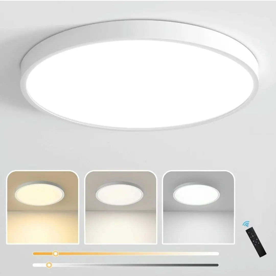 ★Final price reduction★Slim LED ceiling light, stepless dimming, perfect for 28W, 6 tatami mats