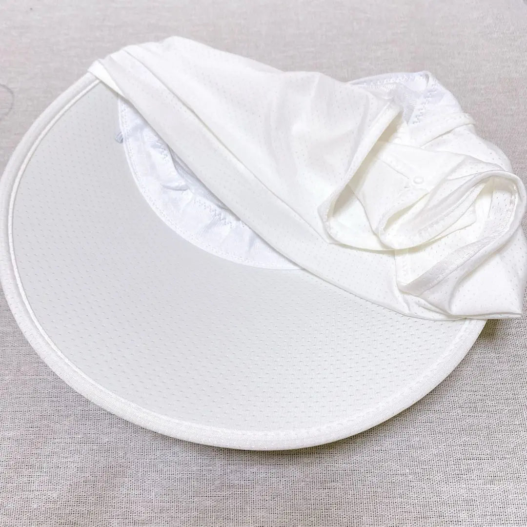 [Ziska] Sombrero bloqueador de rayos UV para mujer, completamente opaco, blanco