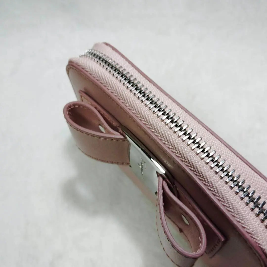 ✨ Unused ✨ Ferragamo coin case Vala Ribbon Vicarol Ribbon Pink | ✨未使用✨　フェラガモ　コインケース　ヴァラリボン　バイカラー　リボン　ピンク