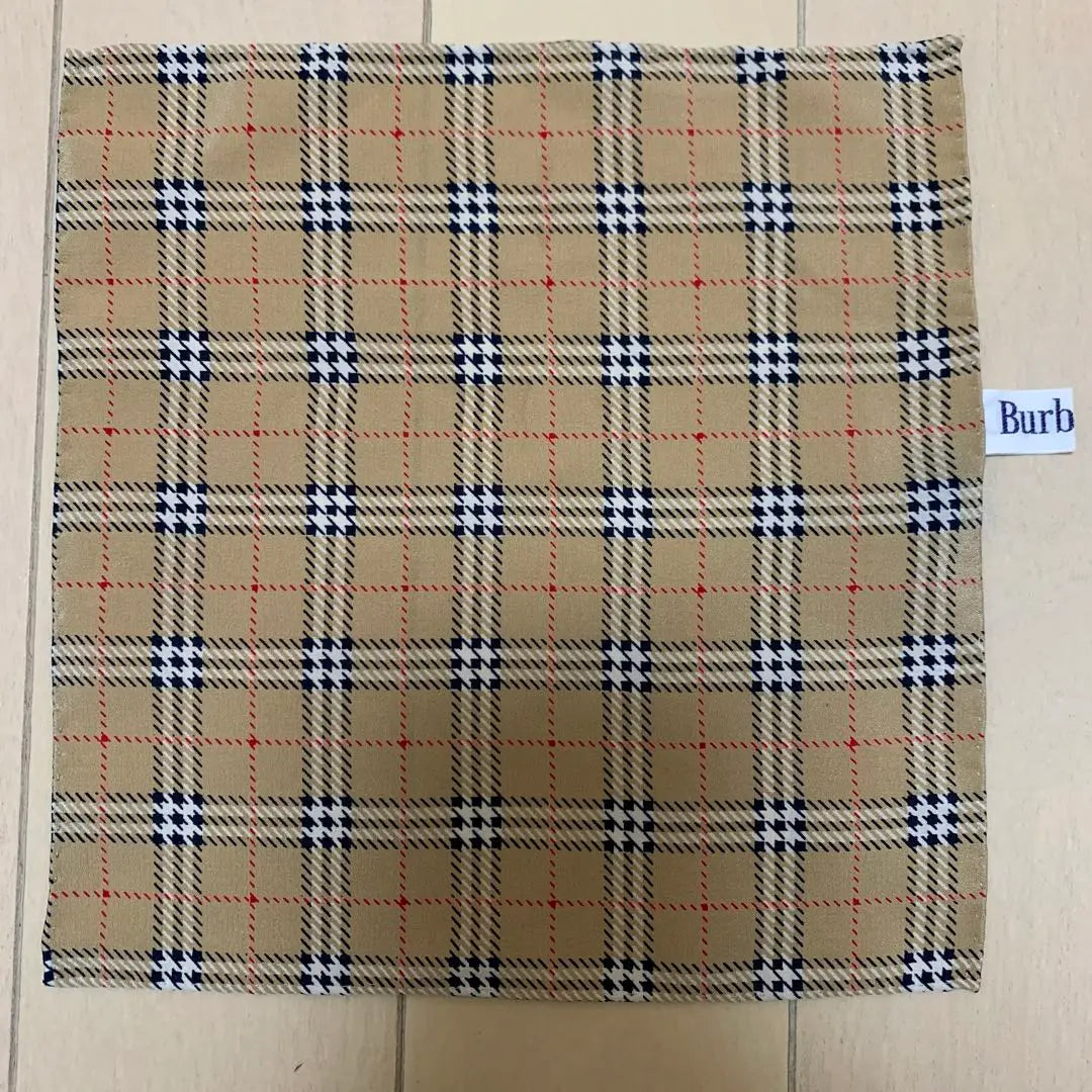 Burberrys Nova Check Silk Scarf Handkerchief All-over Pattern