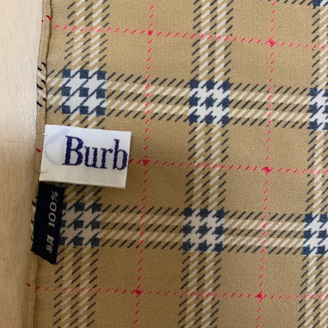 Burberrys Nova Check Silk Scarf Handkerchief All-over Pattern