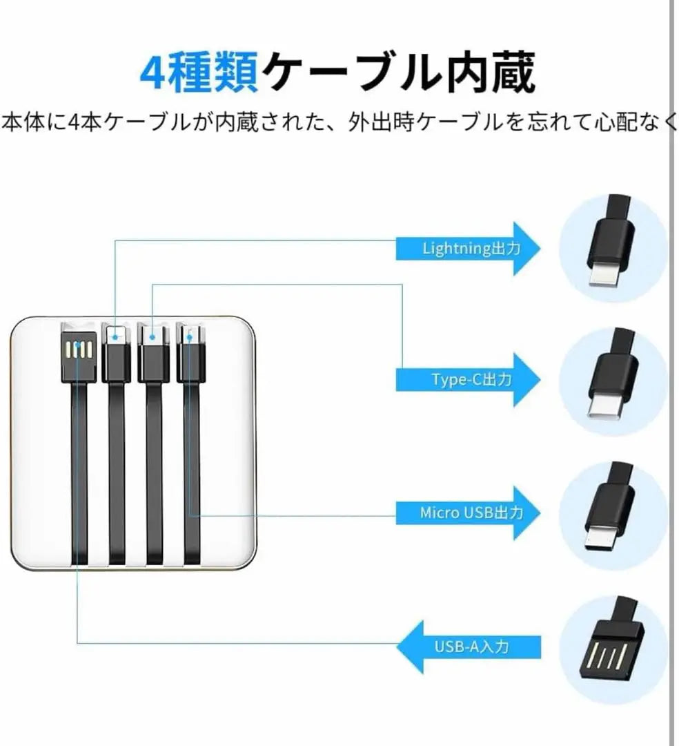 Mobile battery 20000mAh mobile charger Type-C iPhone compatible