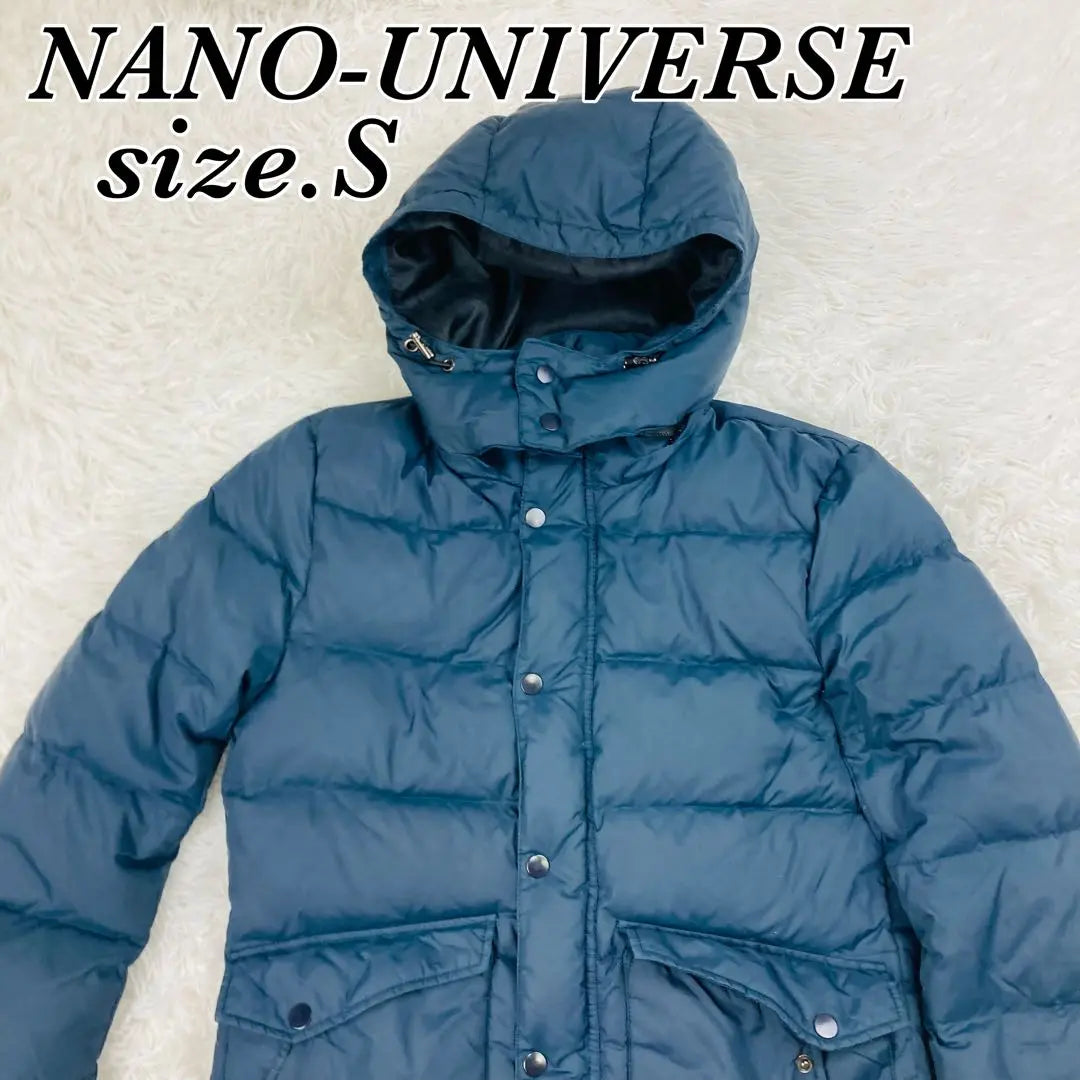 NANO-UNIVERSE Plumón Azul Marino Adulto Talla S | NANO-UNIVERSO ナノ・ユニバース ネイビー ダウン 大人 サイズS