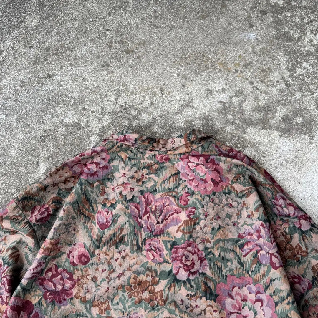 Chaqueta entallada GW+ de los años 90 con estampado de flores