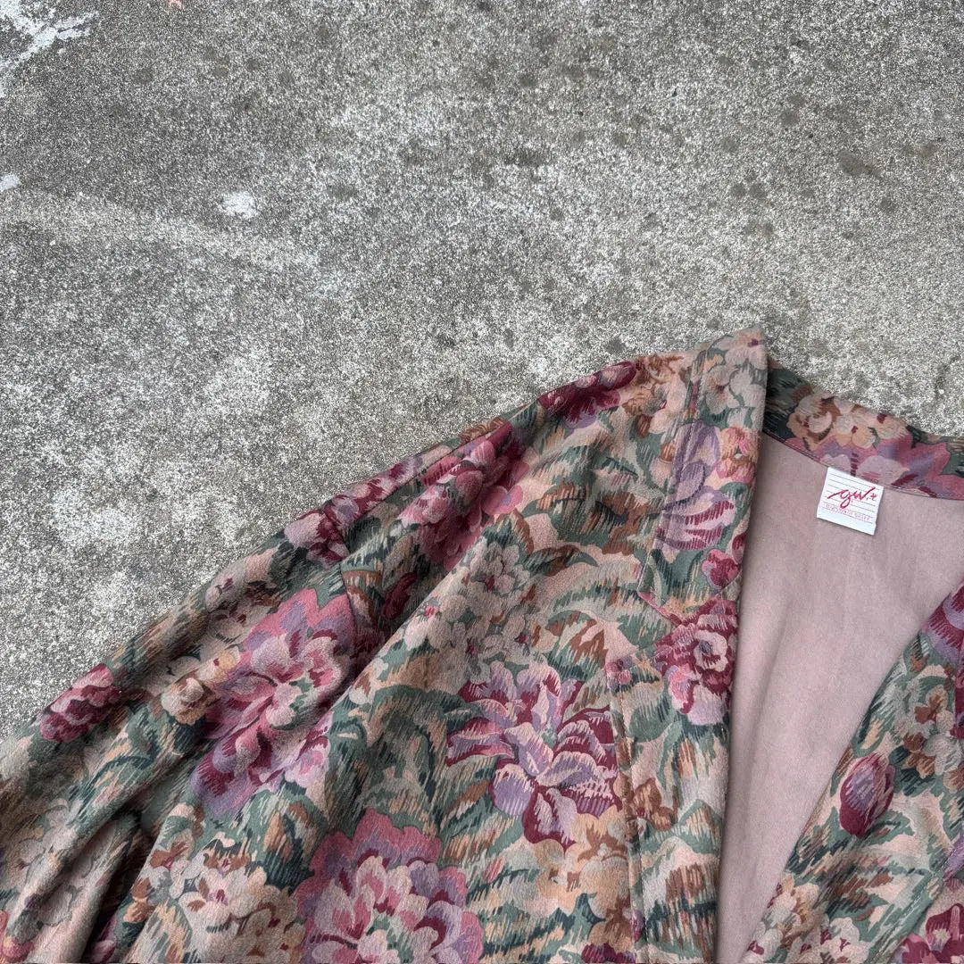 Chaqueta entallada GW+ de los años 90 con estampado de flores