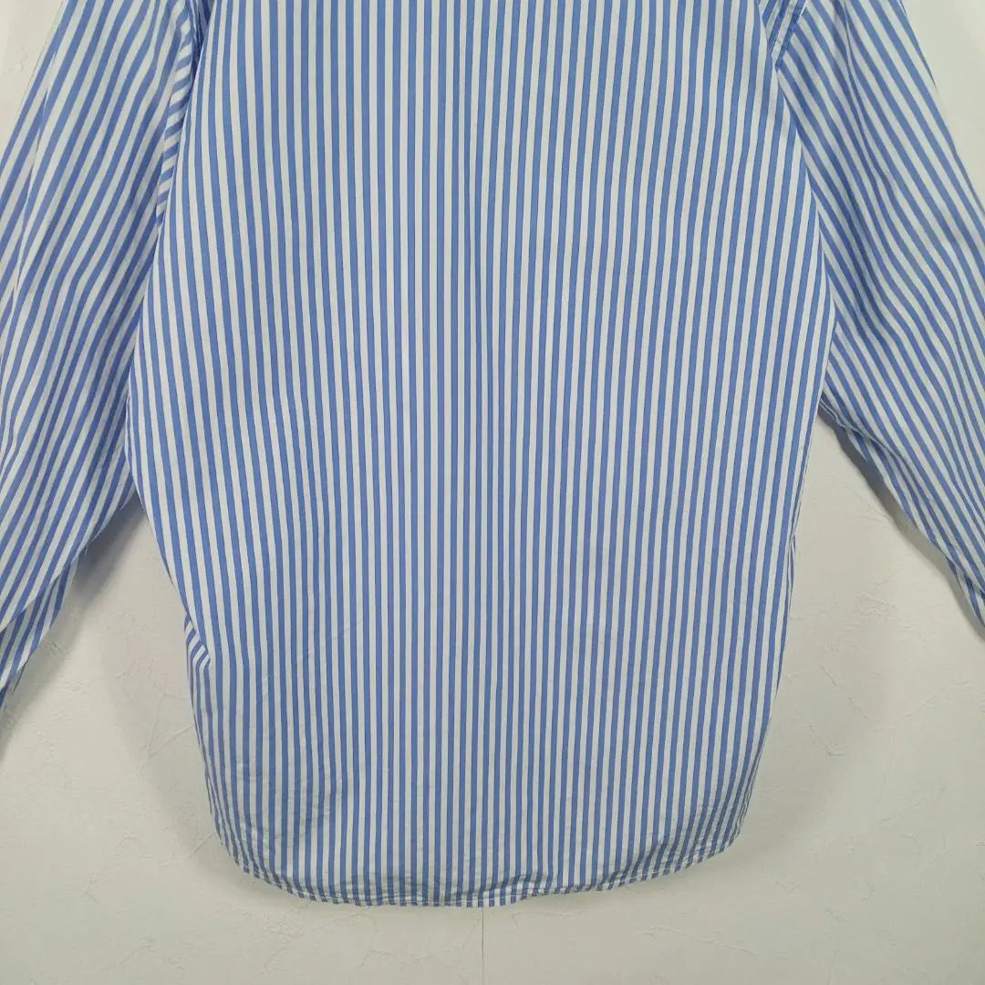 Ralph Lauren Long Sleeve Button Down Shirt Striped Chest Embroidered Logo Ralph