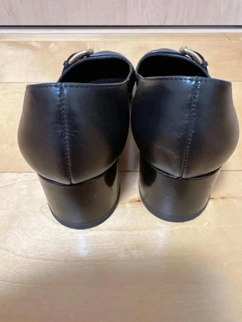 LOUIS VUITTON Pumps Shoes Black Good Condition