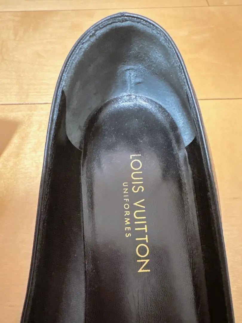 LOUIS VUITTON Pumps Shoes Black Good Condition