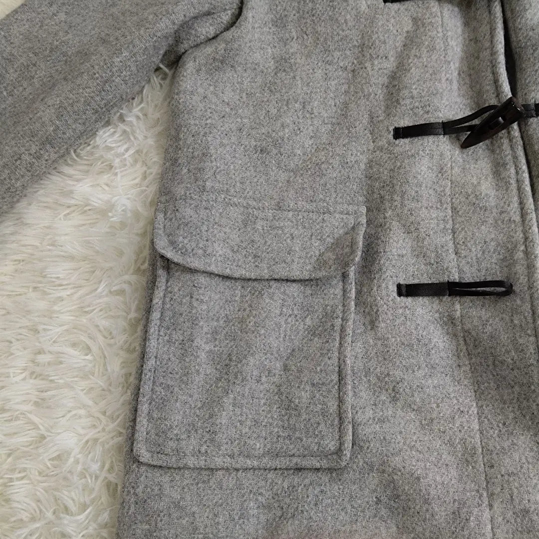 《Beautiful goods‼ ️》 GU wool blend Fooded duffel coat ladies M | 《美品‼️》GU ウール混 フーデッド ダッフルコート レディース M