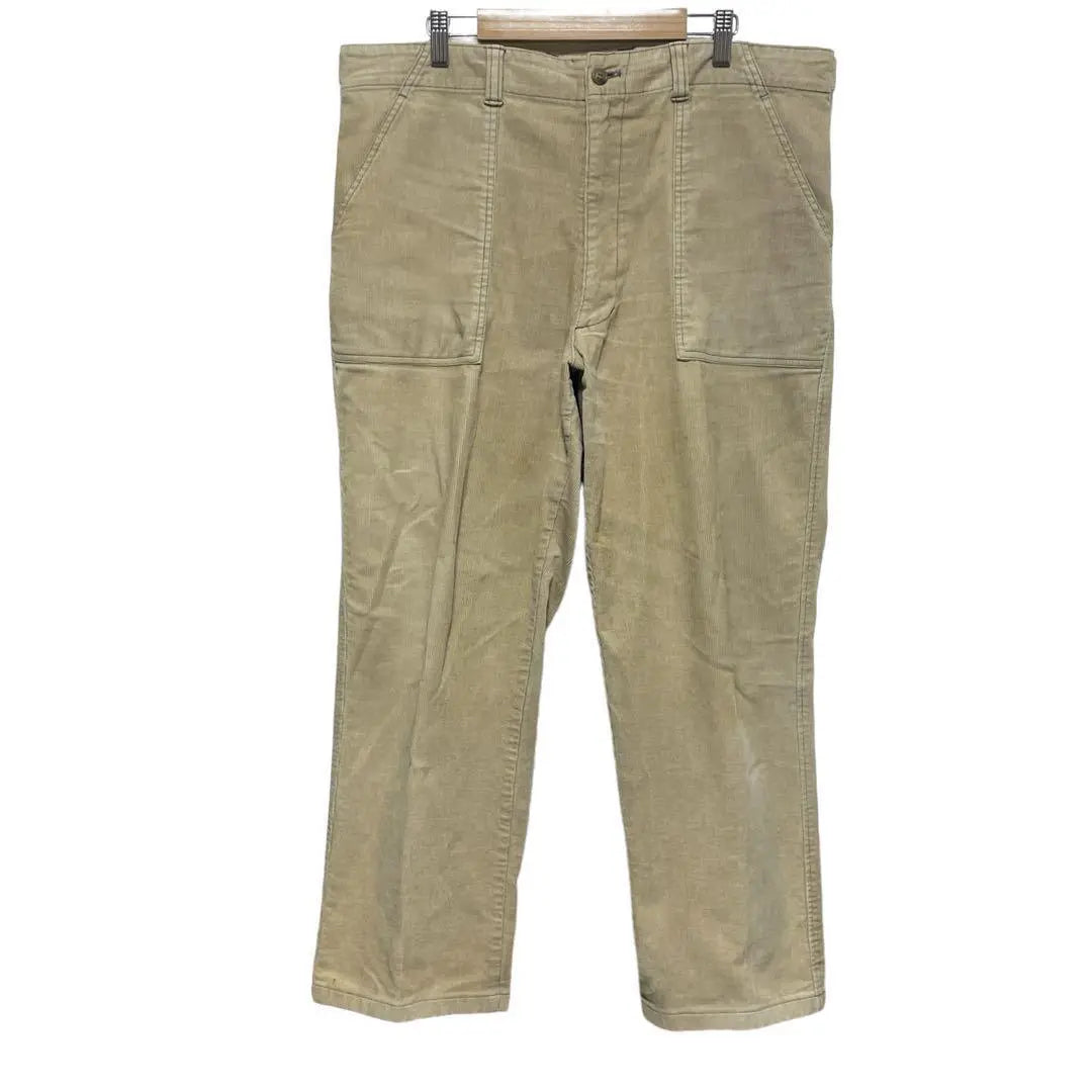 [Sinacova] Men's Corduroy Pants (96) Straight Casual Made in Japan Used Clothing