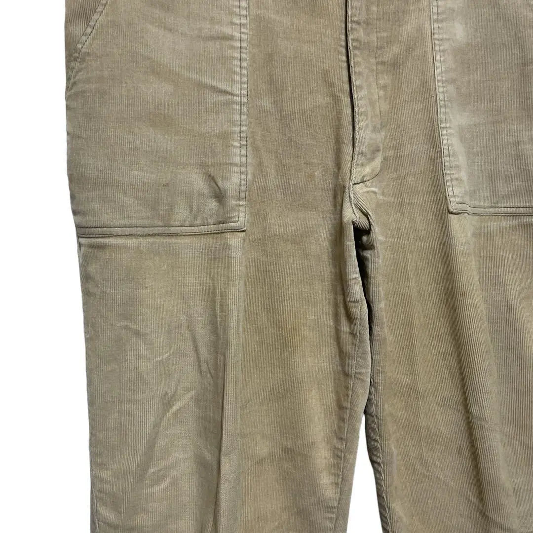 [Sinacova] Men's Corduroy Pants (96) Straight Casual Made in Japan Used Clothing