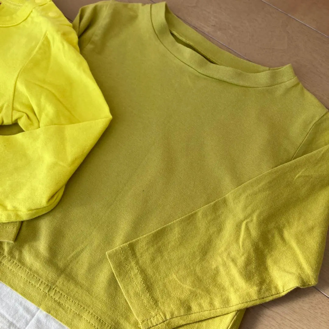 Babydoll Yellow Long Sleeve T -shirt Nursery School | BABYDOLL イエロー 長袖Tシャツ　保育園着