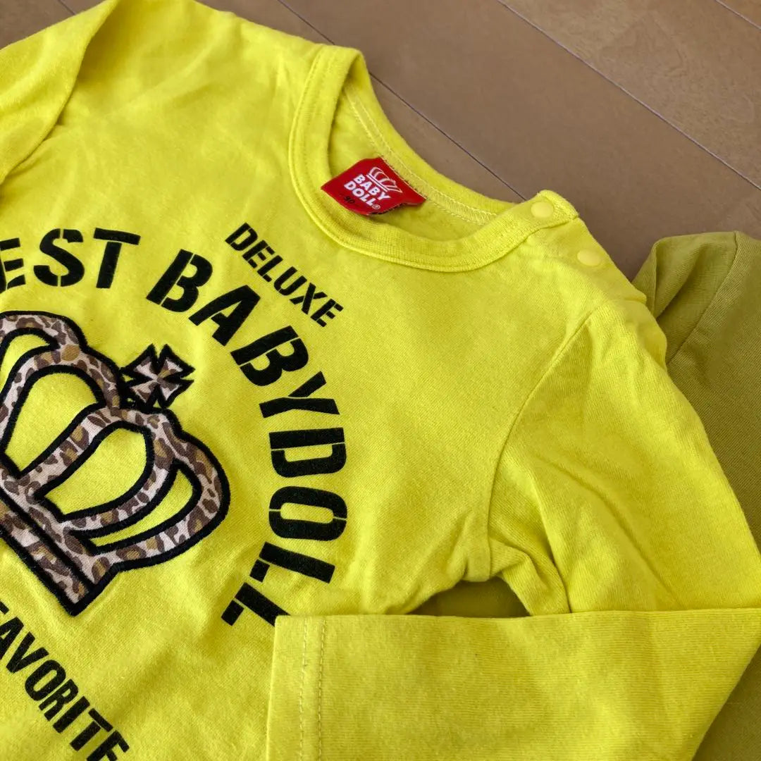 Babydoll Yellow Long Sleeve T -shirt Nursery School | BABYDOLL イエロー 長袖Tシャツ　保育園着