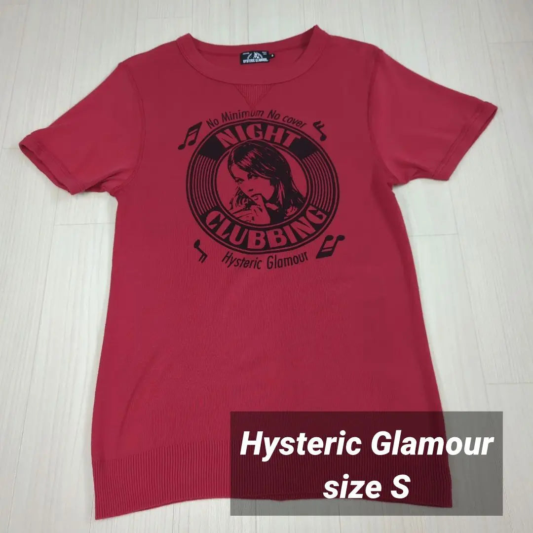 Camiseta Hysteric Glamour Girl talla S roja Y2K