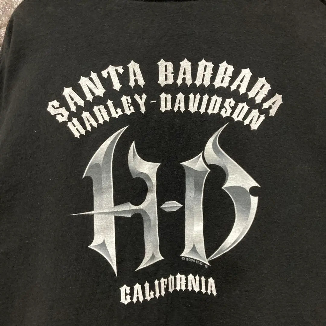 Rare HARLEY DAVIDSON Long T-shirt Harley Davidson CA BLK