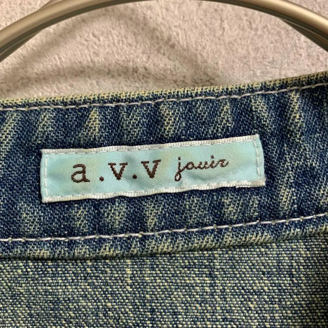 a.v.v jouir Aveve no collar denim jacket G-jacket