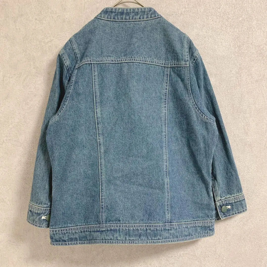 a.v.v jouir Aveve no collar denim jacket G-jacket