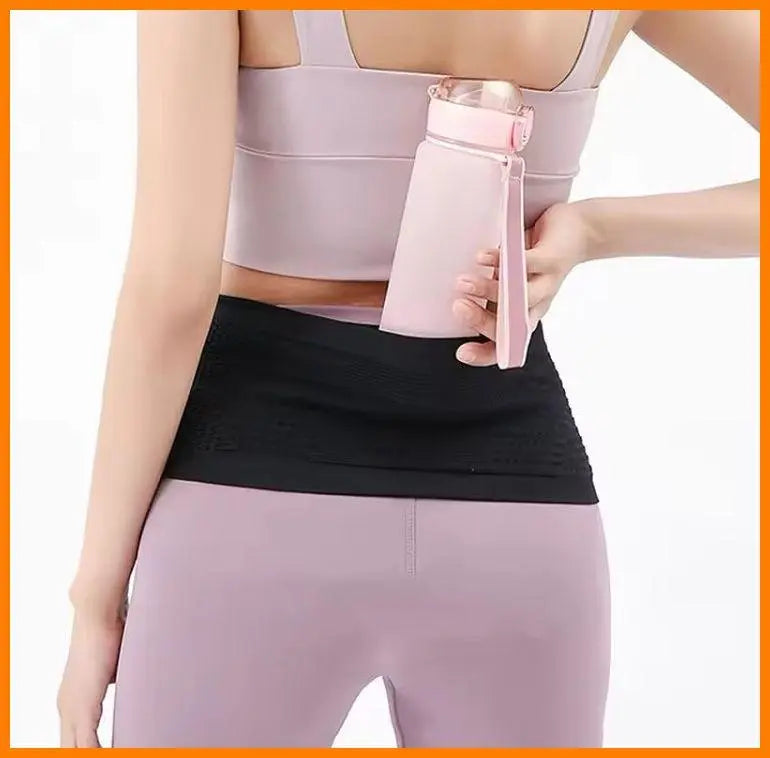 Running pouch L size ★Lightweight, non-swingable ★Marathon Travel Waist Belt