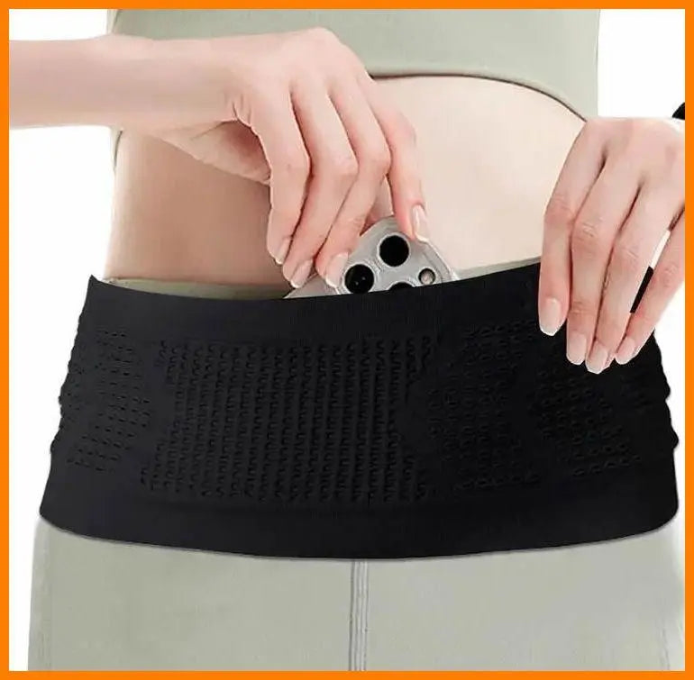 Running pouch L size ★Lightweight, non-swingable ★Marathon Travel Waist Belt