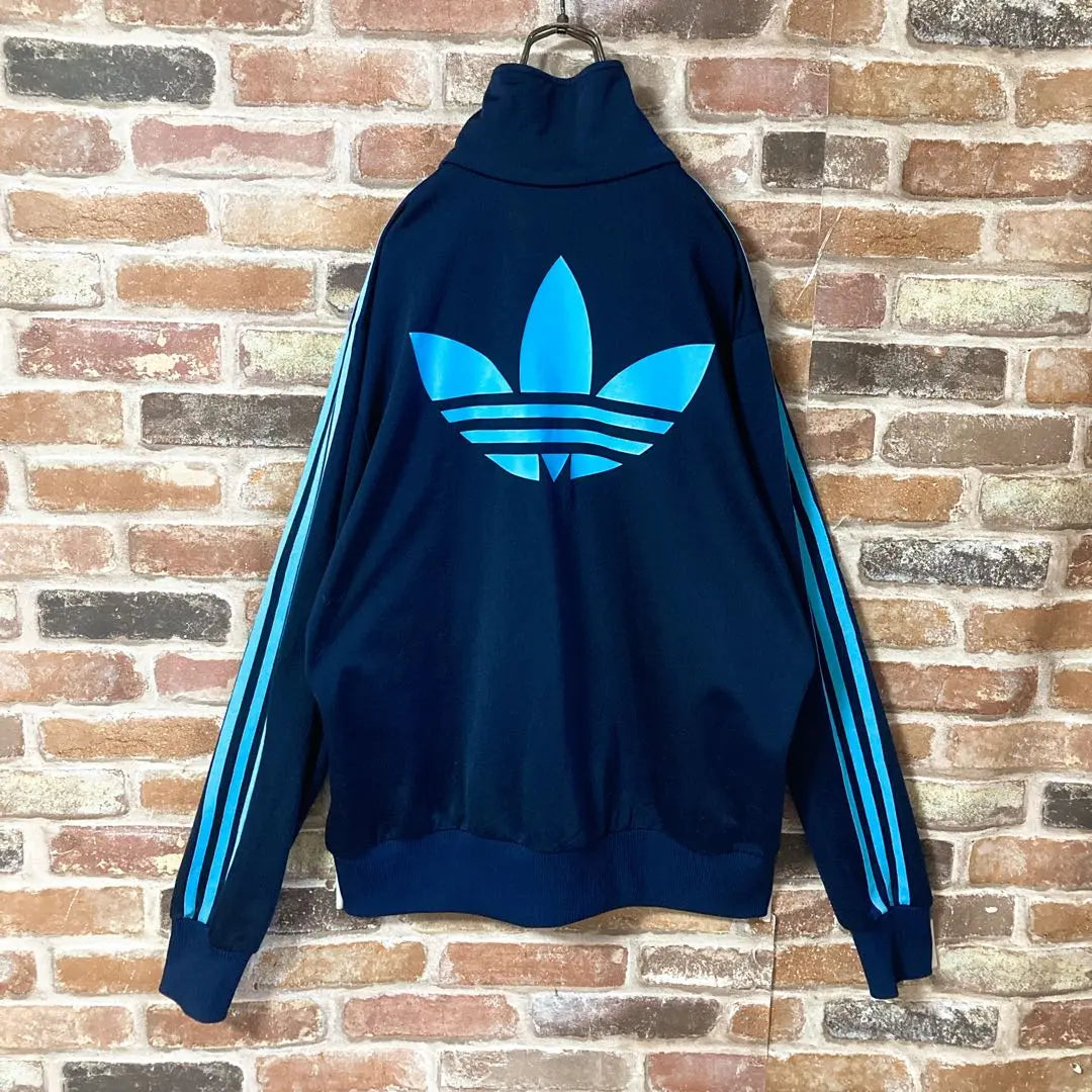 [Popular] Adidas track jacket back logo XL navy