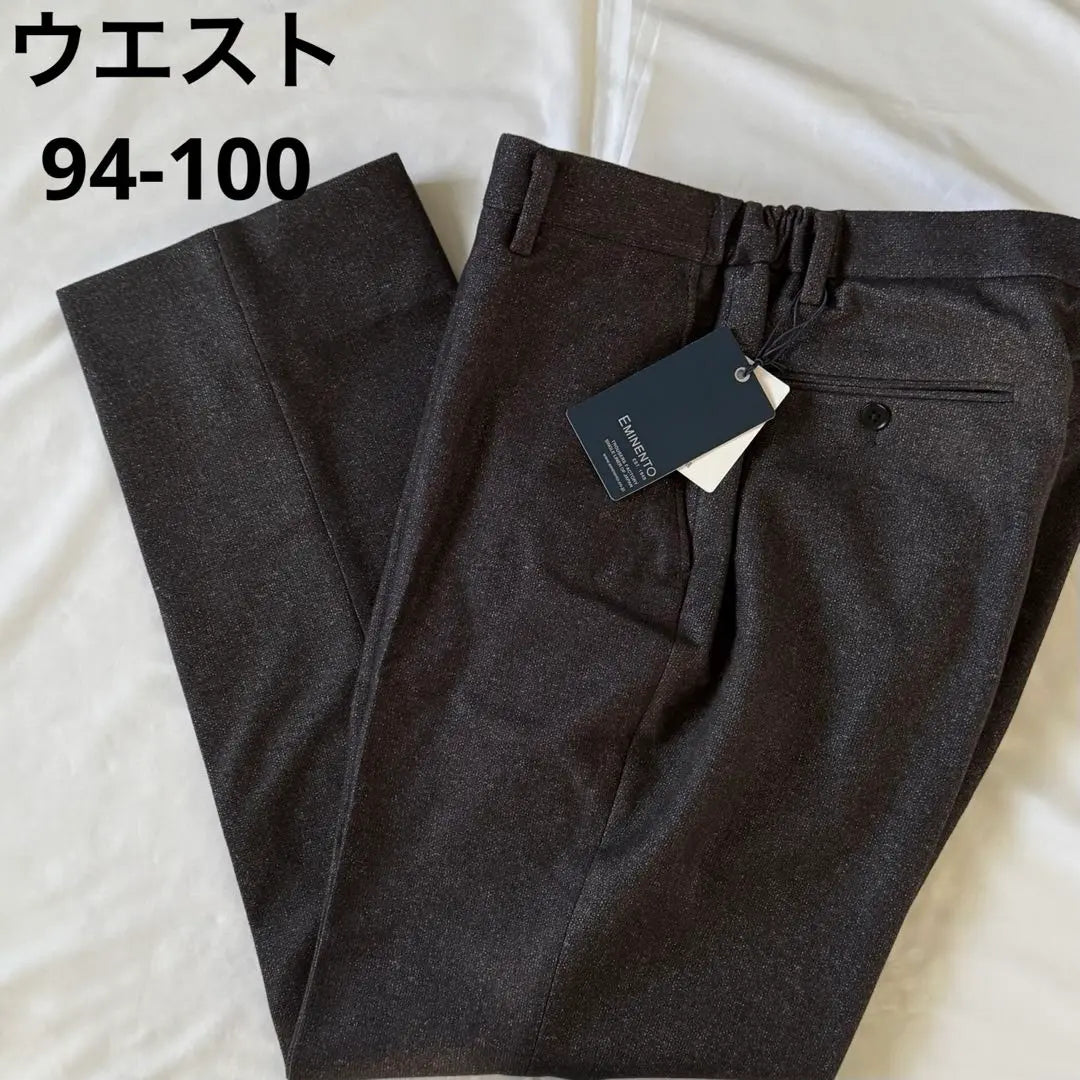 New EMINENTO Men's Slacks Dark Gray