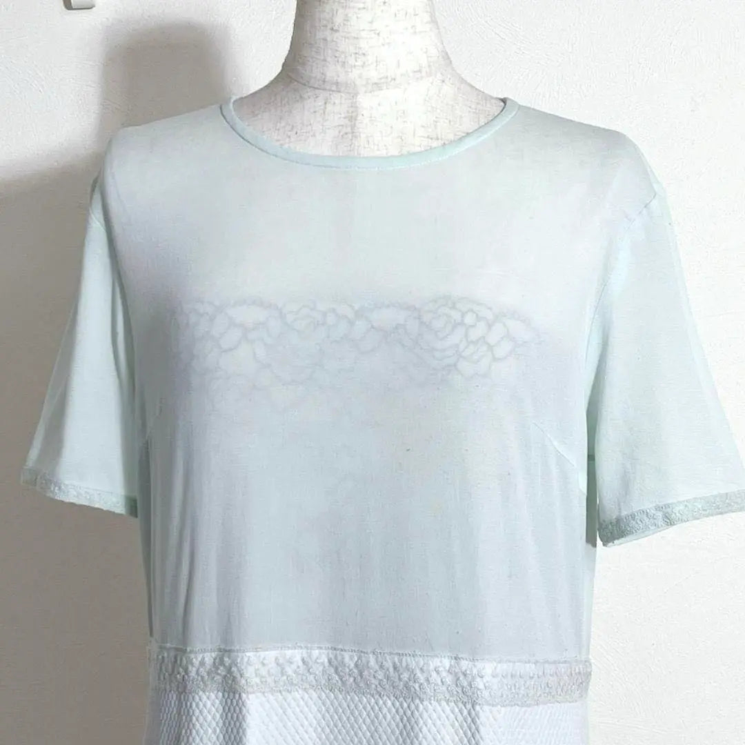 ❤️Popular Andor Light Blue Sheer Waist Lace Dress 42 Ⅼ