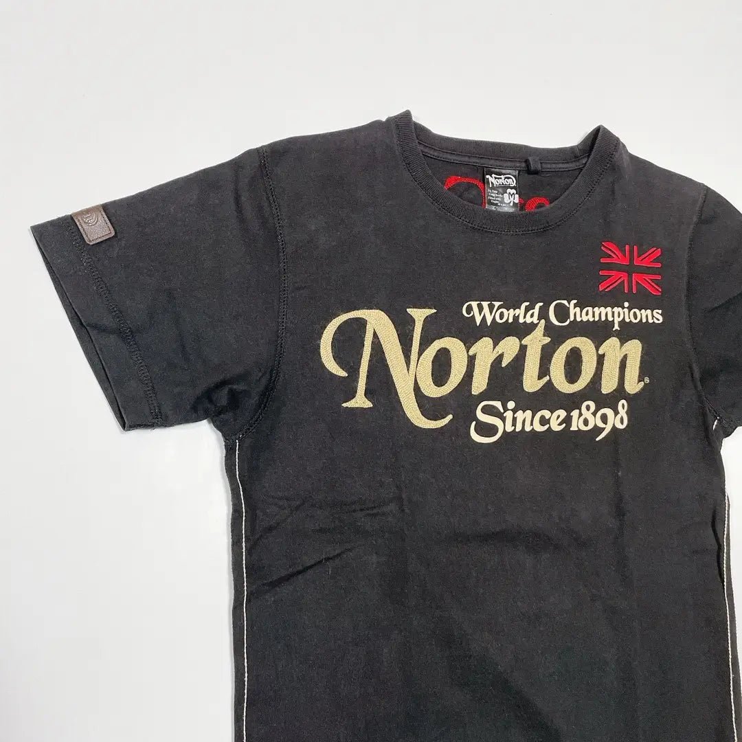 Norton bike biker logo t-shirt embroidered logo UK Norton