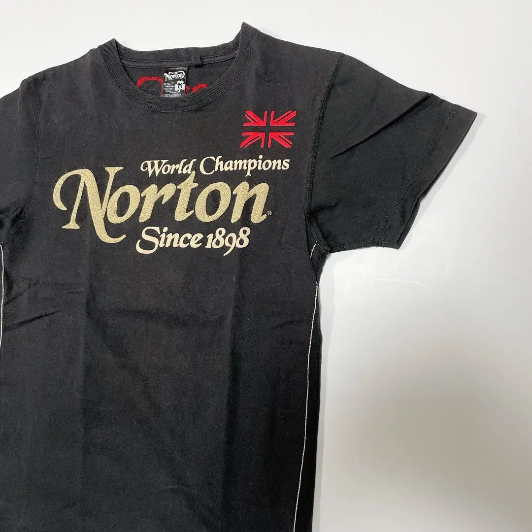 Norton bike biker logo t-shirt embroidered logo UK Norton