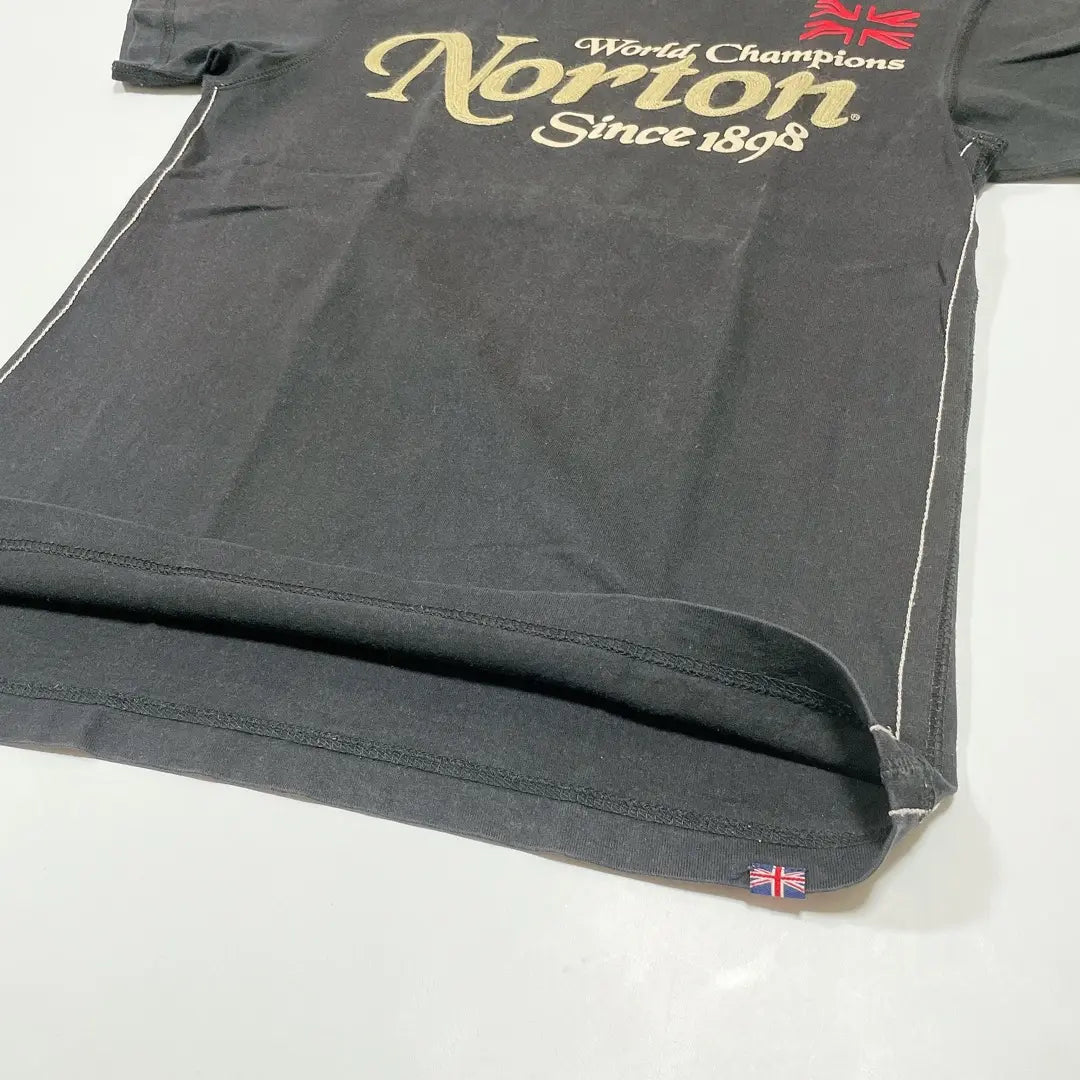 Norton bike biker logo t-shirt embroidered logo UK Norton