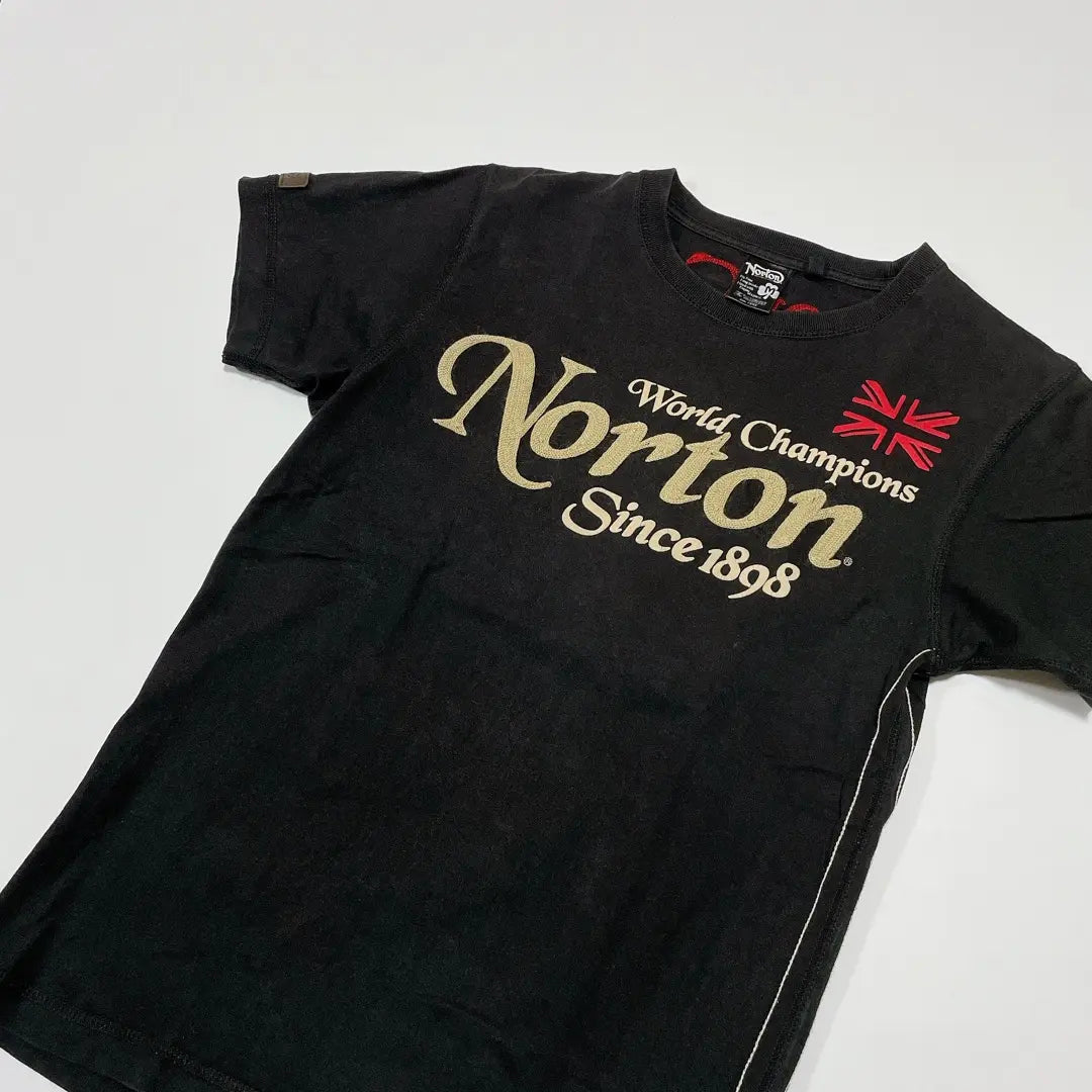 Norton bike biker logo t-shirt embroidered logo UK Norton