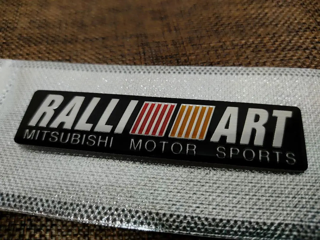 [¡Nuevo producto! ] Emblema adhesivo de aluminio de alta calidad RALLI ART (Mitsubishi) B | 【新製品！】高品質 アルミ製のRALLI ART（三菱）エンブレムステッカー B