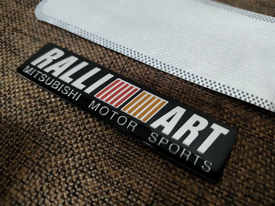 [New product! ] High quality aluminum RALLI ART (Mitsubishi) Emblem sticker B | 【新製品！】高品質　アルミ製のRALLI ART（三菱）エンブレムステッカー B