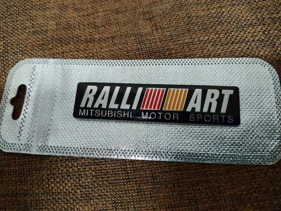 [¡Nuevo producto! ] Emblema adhesivo de aluminio de alta calidad RALLI ART (Mitsubishi) B | 【新製品！】高品質 アルミ製のRALLI ART（三菱）エンブレムステッカー B