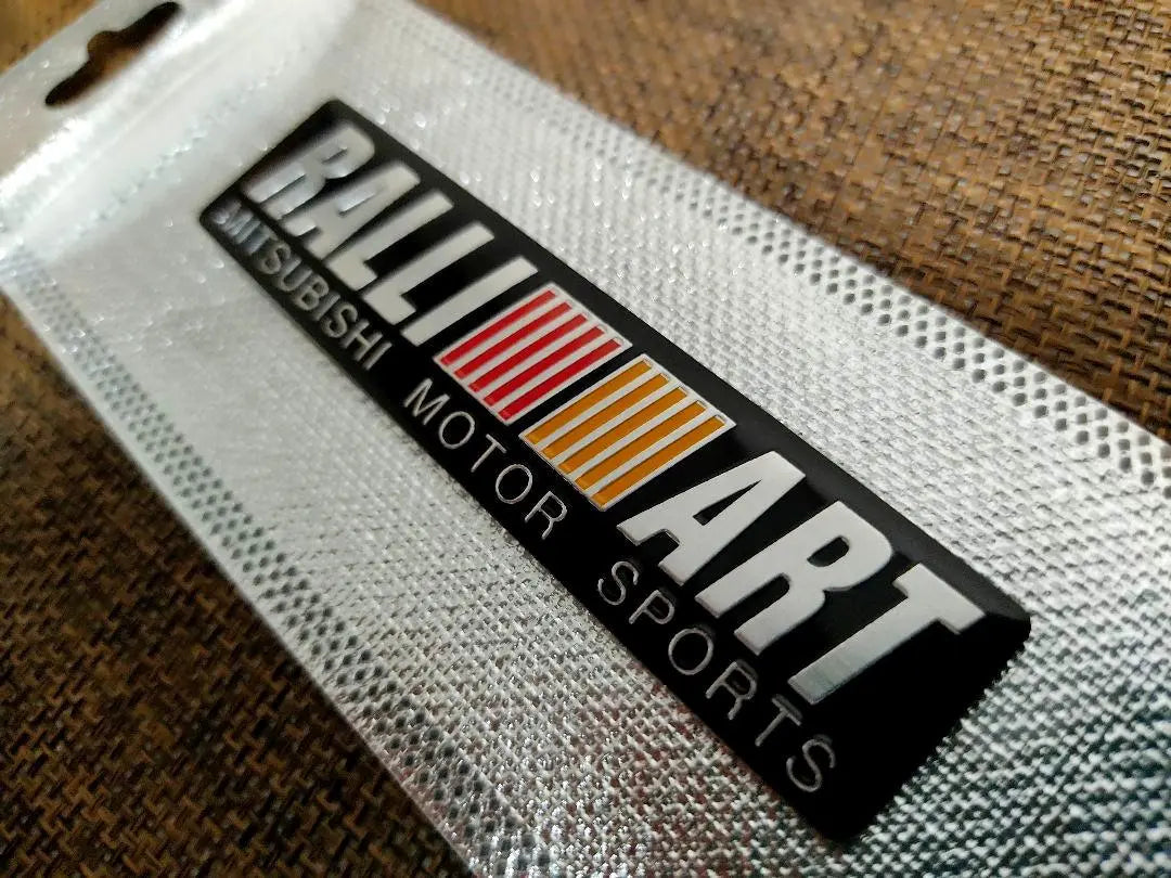 [¡Nuevo producto! ] Emblema adhesivo de aluminio de alta calidad RALLI ART (Mitsubishi) B | 【新製品！】高品質 アルミ製のRALLI ART（三菱）エンブレムステッカー B